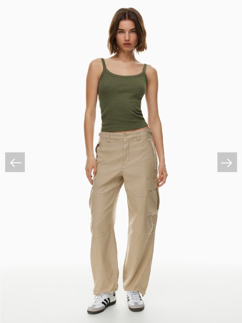 TNA Cargo Pants in Cream